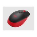 Mouse Wireless M190 Full-Size Red