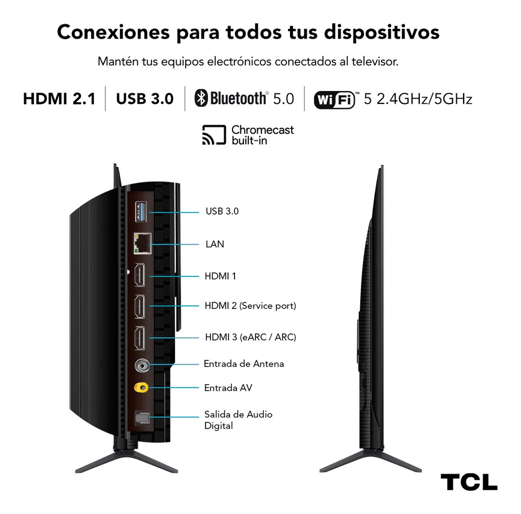 Smart Tv TCL 55" QLED 4K UHD 55C655-F