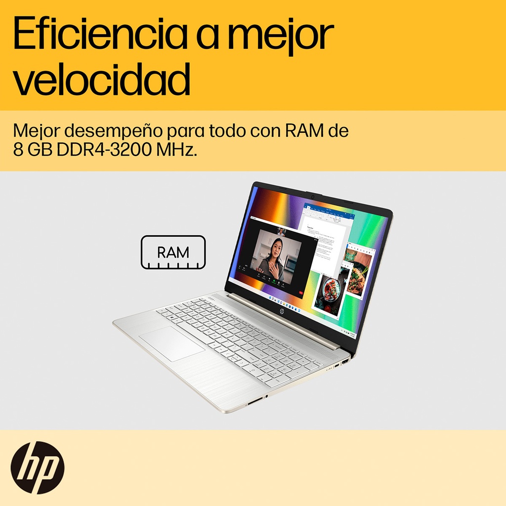 Notebook HP 15-ef2514la, AMD Ryzen 7, 8 GB, 512 GB SSD, 15.6, HD Windows 11 Home