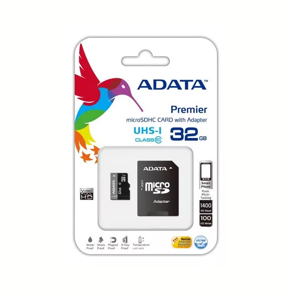 Memoria Adata Micro Sd Hc Clase 10 Uhs-i 50 Mb/seg