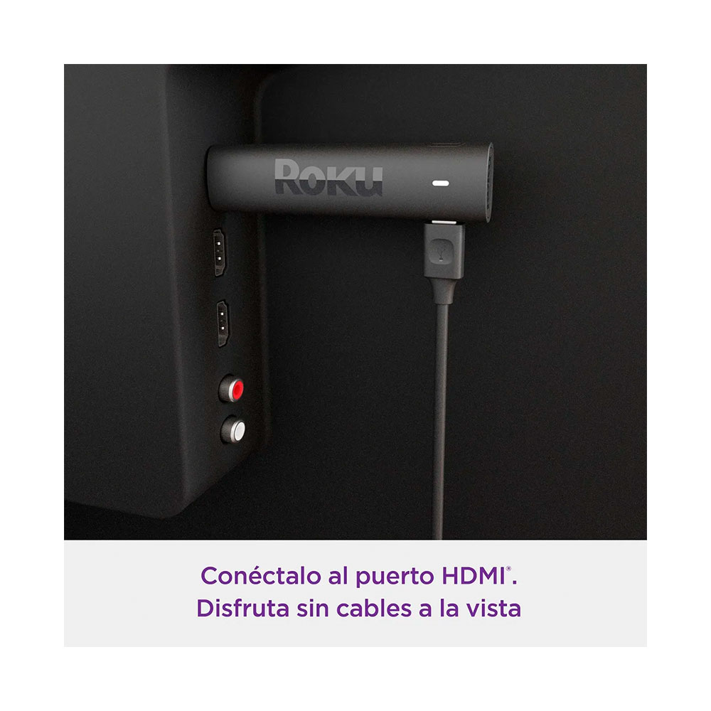 Reproductor de Streaming Roku Stick 4K 3820Mx 1Gb