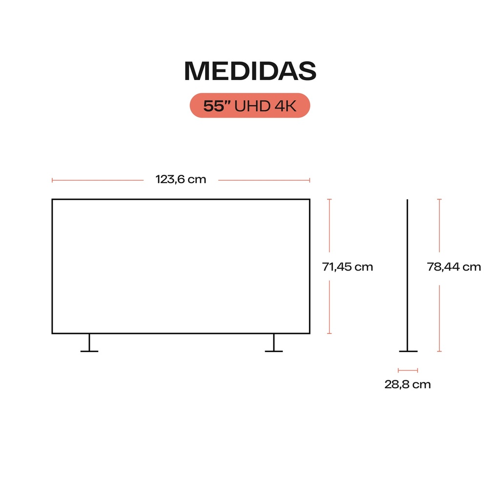 Smart Tv Qüint 55 HD