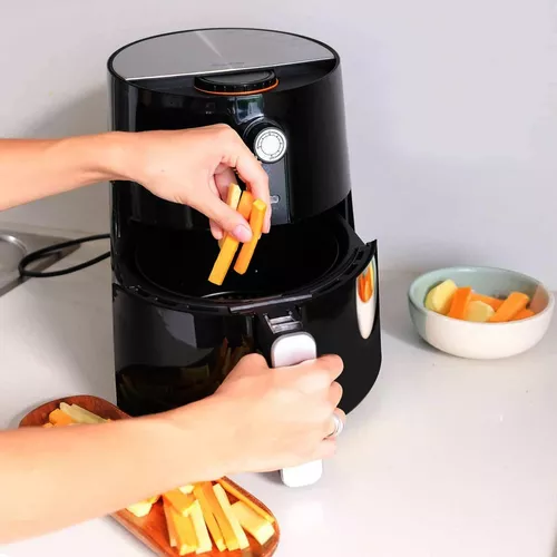 Freidora De Aire Air Fryer 3 Sin Aceite Smart-Tek Negra