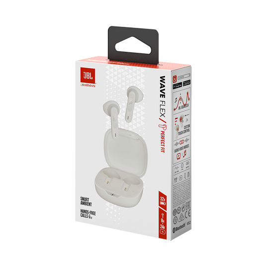 Auricular JBL Wave Flex TWS Blanco