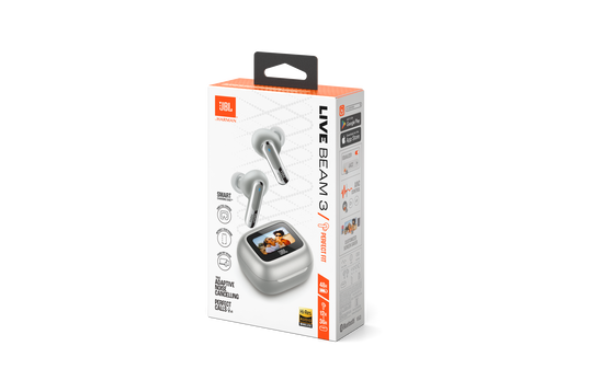 Auriculares JBL Live Beam 3 Silver Plateado