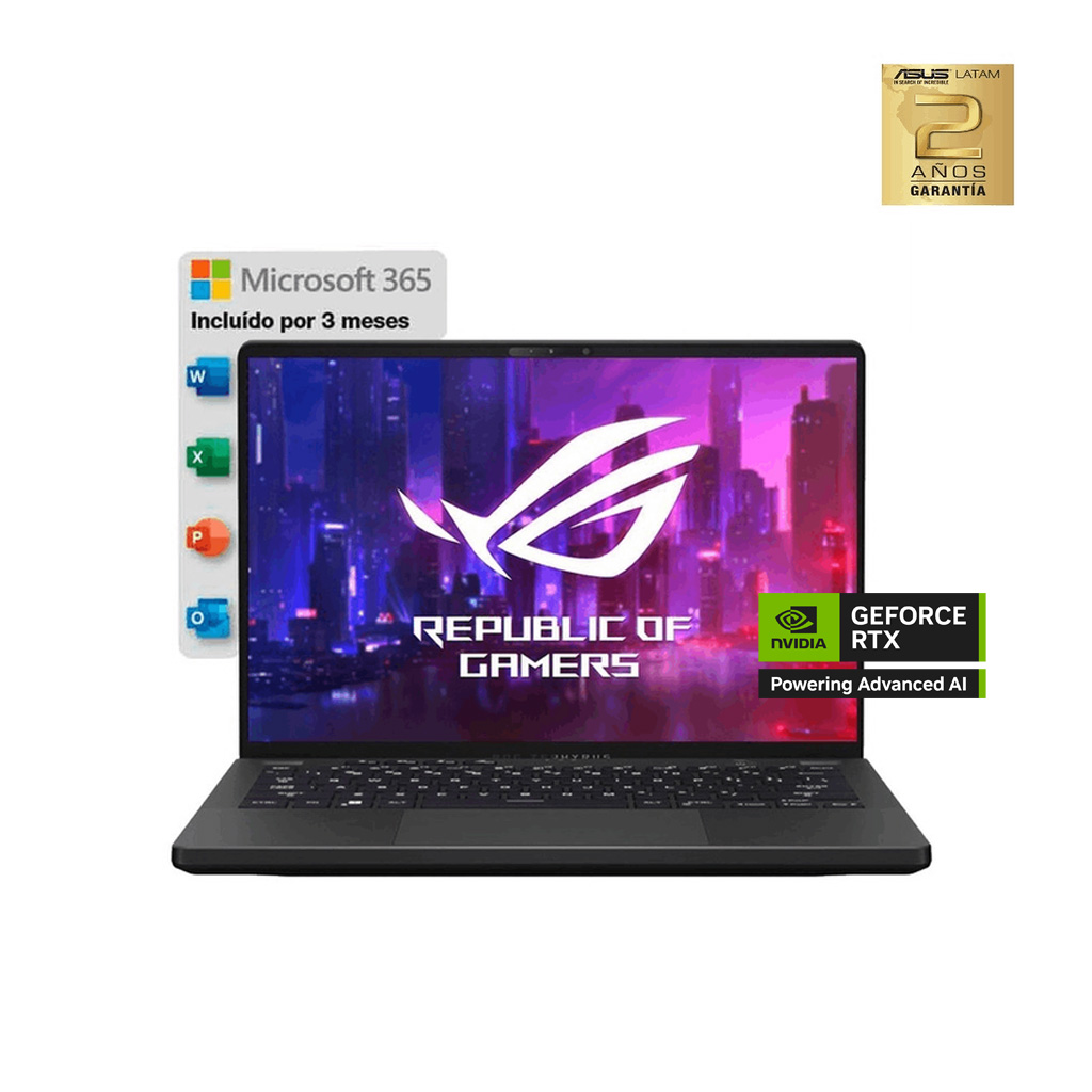 Asus Notebook Gamer Rog Strix G15 NVIDIA GeForce RTX 3060 15.6" Ryzen 7 6800H 512Gb Ssd 16Gb 165 Hz W11 G513Rm-Hq084W