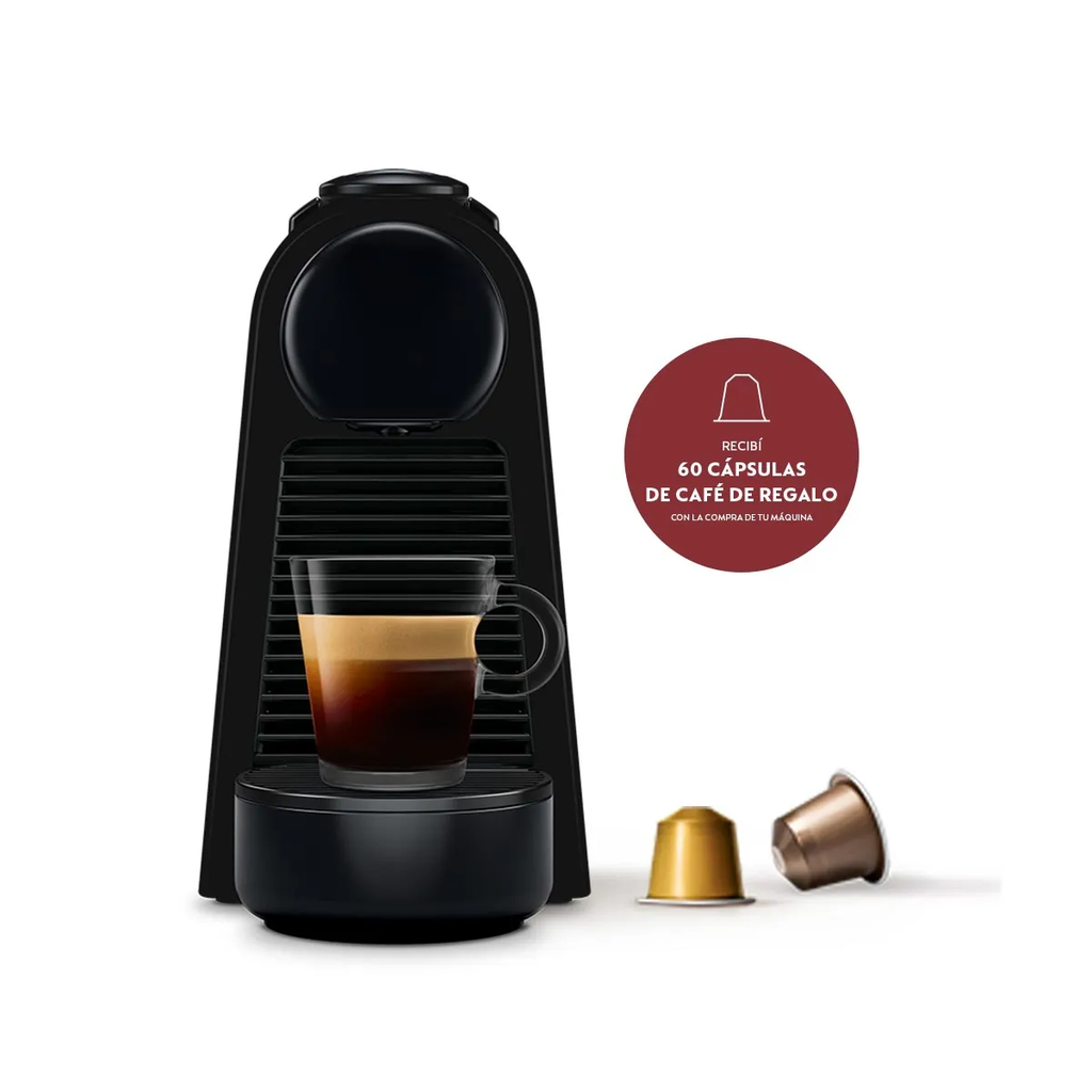 Cafetera Nespresso Essenza Mini D Negra + Aeroccino 3