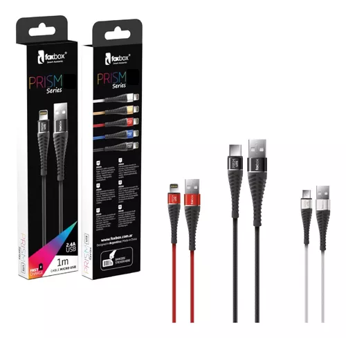Cable Foxbox Round Type-C Blanco