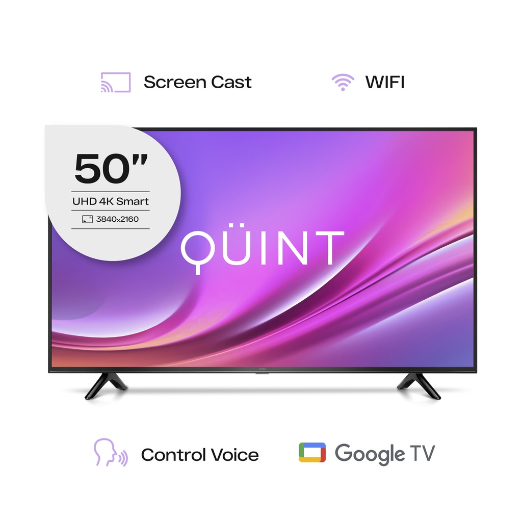 Smart Tv Led 50" HD Quint Con Google TV