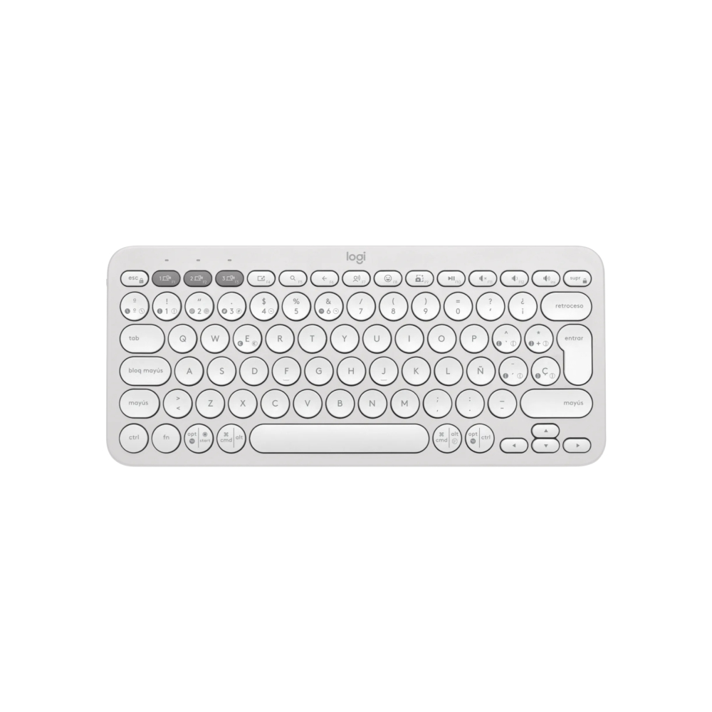 Teclado Logitech Pebble Keys 2 K380 Español Blanco