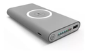 Cargador Portatil Doble Power Bank Inalambrico Qi 10000 Mah Color Gris